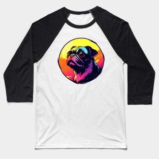 Pug Dog Baseball T-Shirt